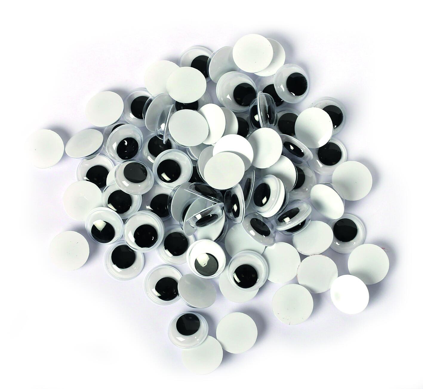 8208 Sachet de 100 yeux mobiles adhésifs Ø 9 mm