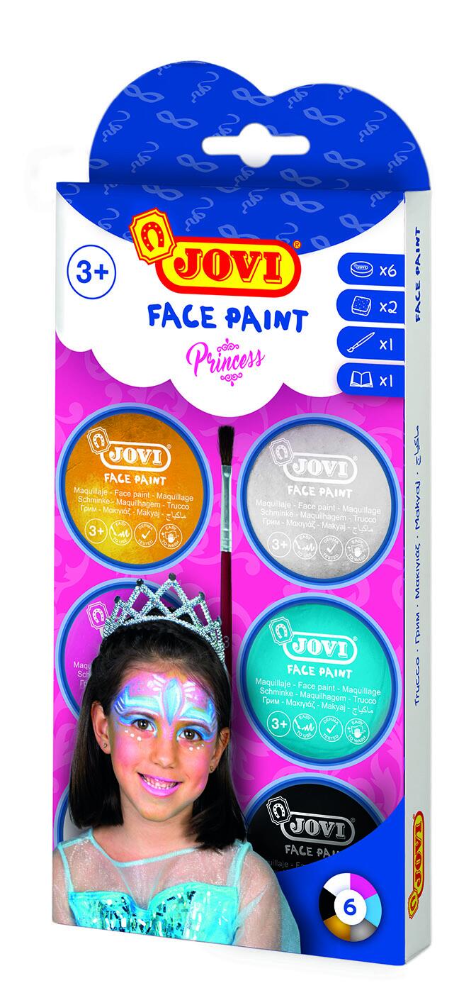 Palette 6 fards de 20 ml - Couleurs assorties - Les princesses