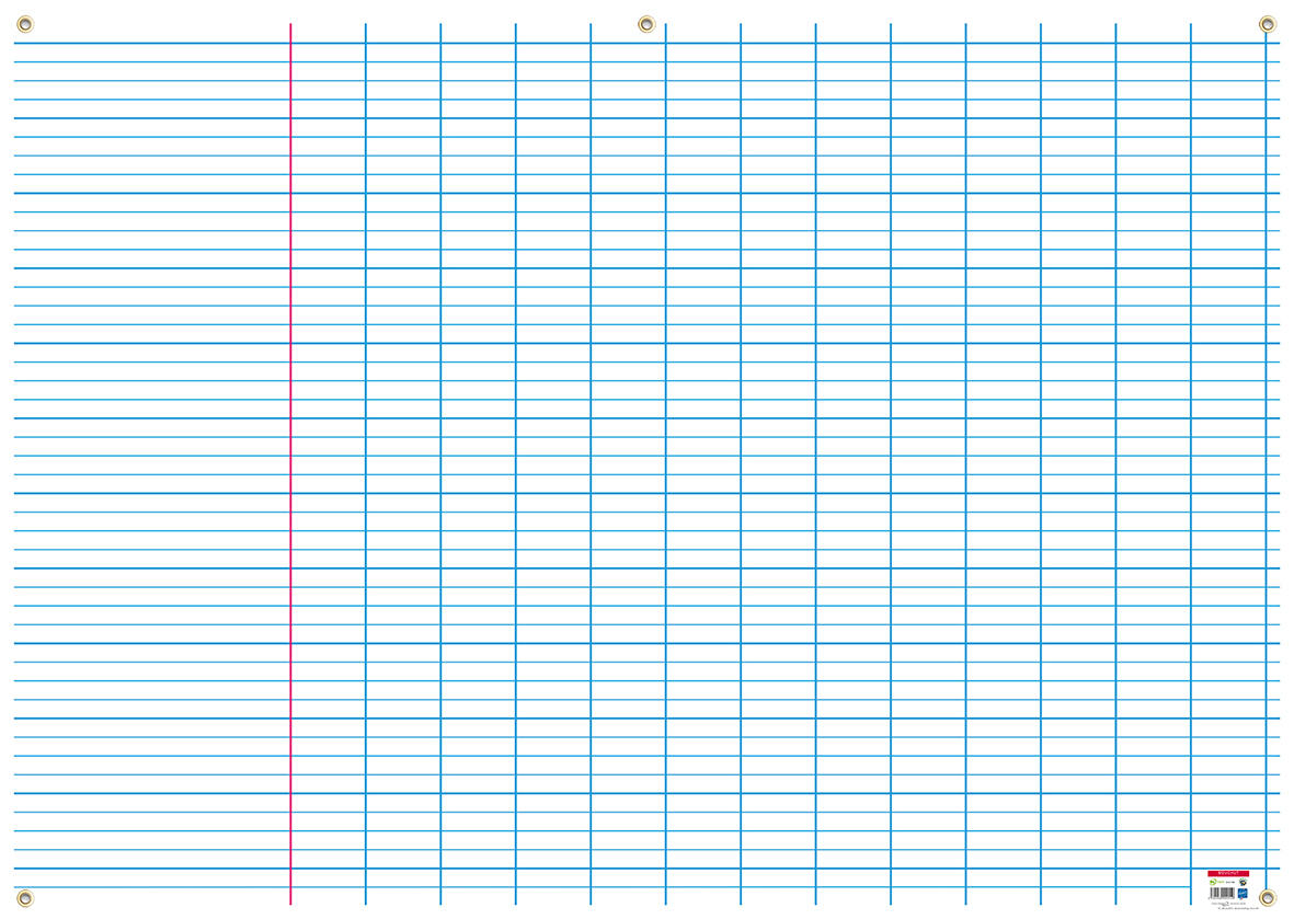 Achetez Ardoise effaçable à sec 20 x 28,5 cm Une face unie pour dessiner et  une face seyès pour à..